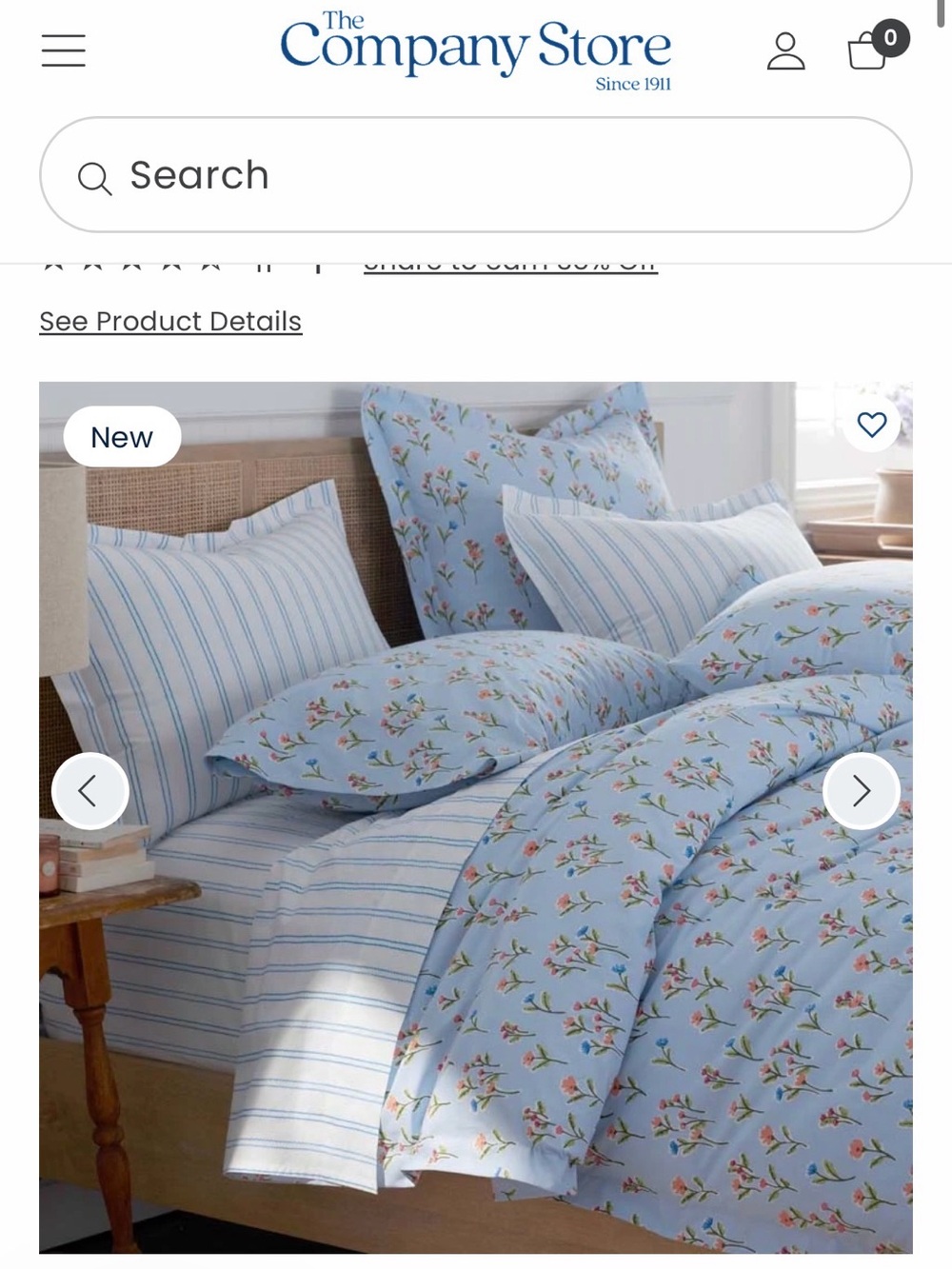 The Company Store Brand new squiggle stripe sheets
